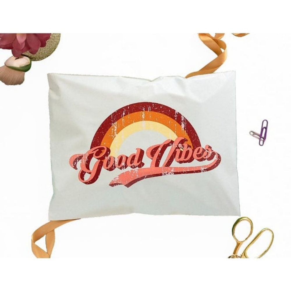 20 10x13 Good Vibes Polymailers